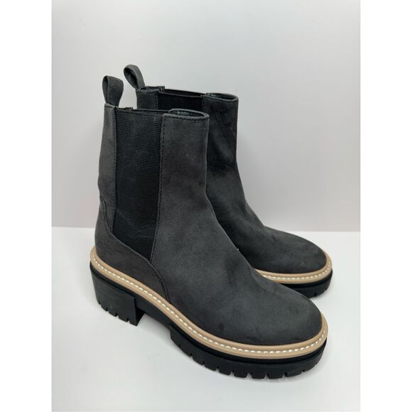 Open Edit Chelsea Boots Womens Size 11 Gray Lug Sole Pull On Ankle Booties New - Picture 1 of 8